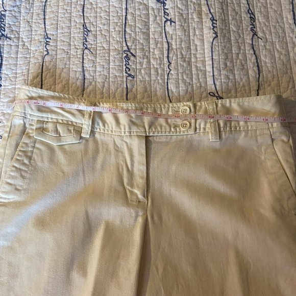 ๐ 3 for $45 Crisp White Cotton Pants! 32" inseam!! Joe Fresh Size 8 TALL EUC - Picture 11 of 14